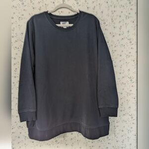 🖤 Lands' End 2X Serious Sweats Sweatshirt Cotton Blend warm Cozy